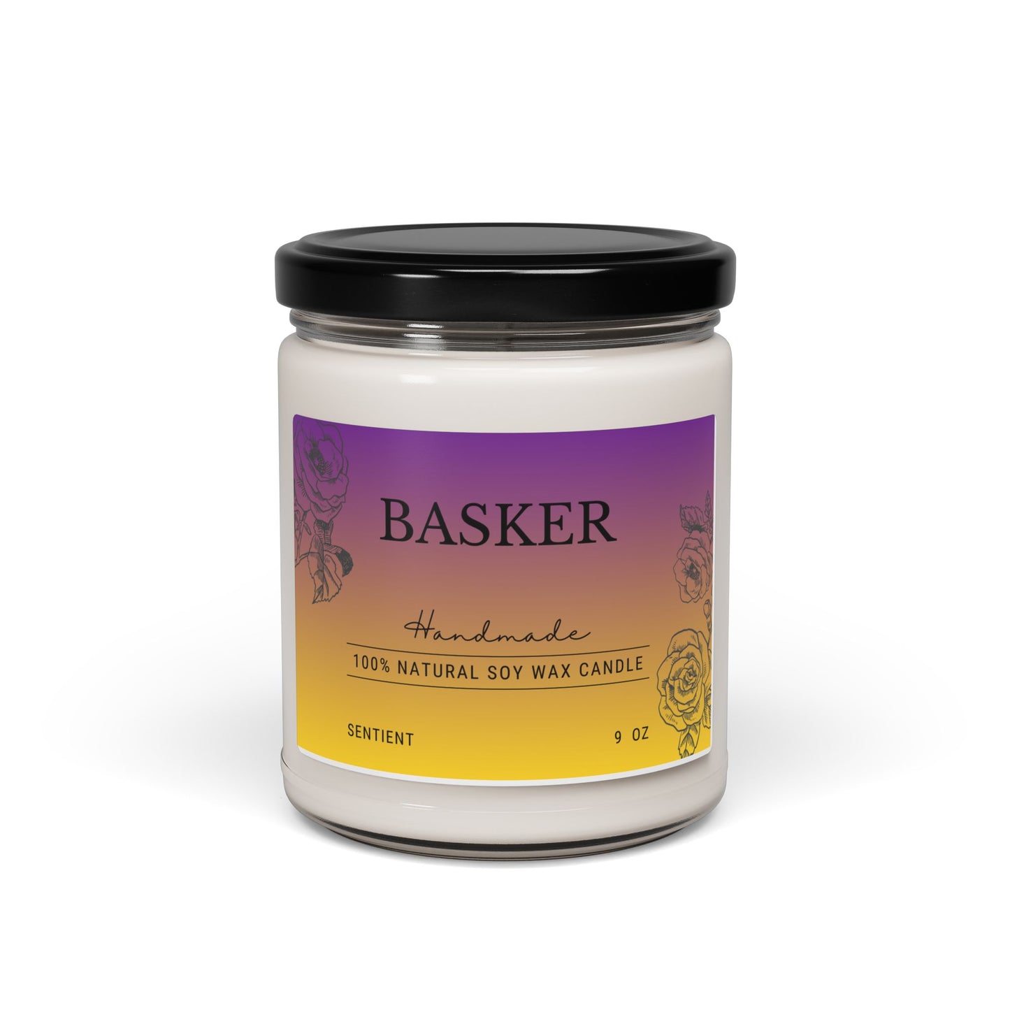 Basker Scented Soy Candle, 9oz