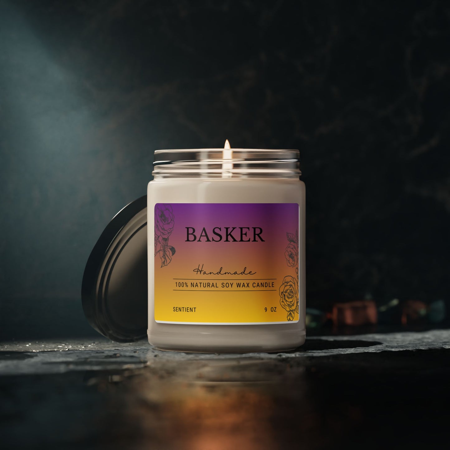 Basker Scented Soy Candle, 9oz
