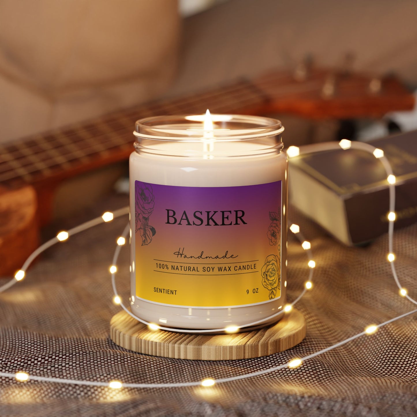 Basker Scented Soy Candle, 9oz