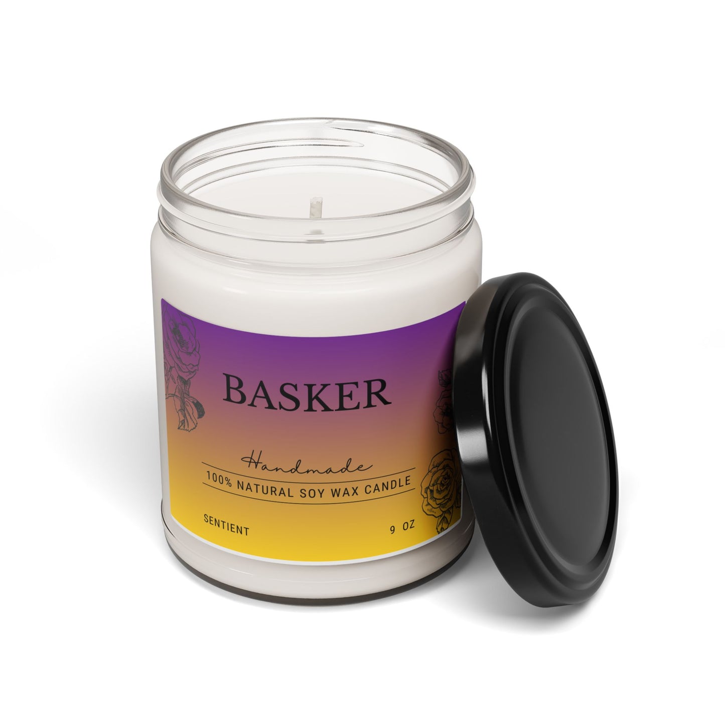 Basker Scented Soy Candle, 9oz