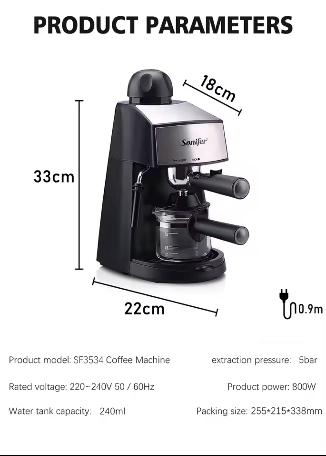 SONIFER Expresso Machine