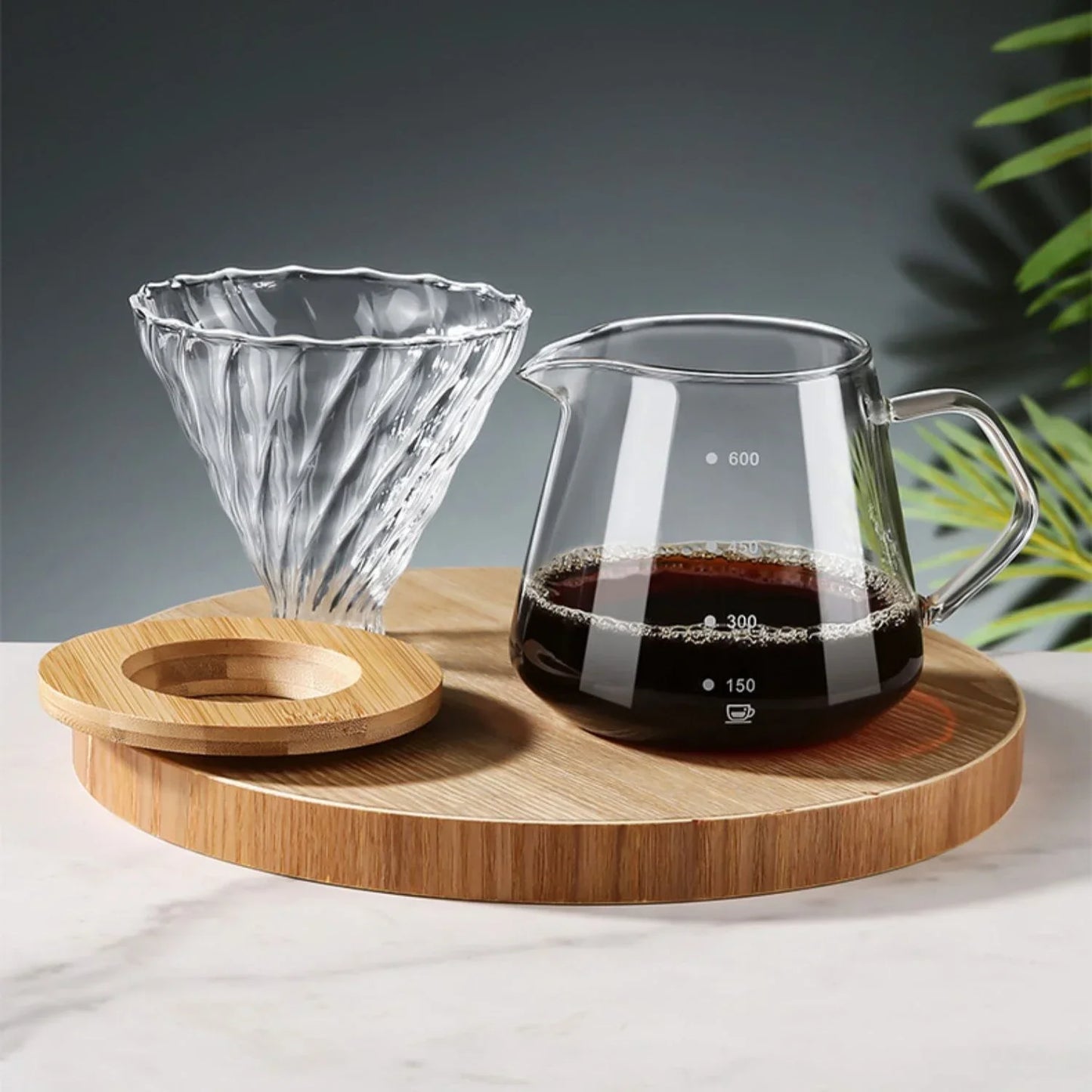 Carafe Coffee Glass with Filter