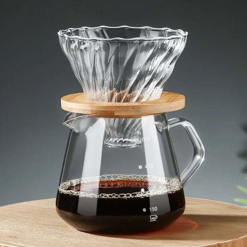 Carafe Coffee Glass with Filter