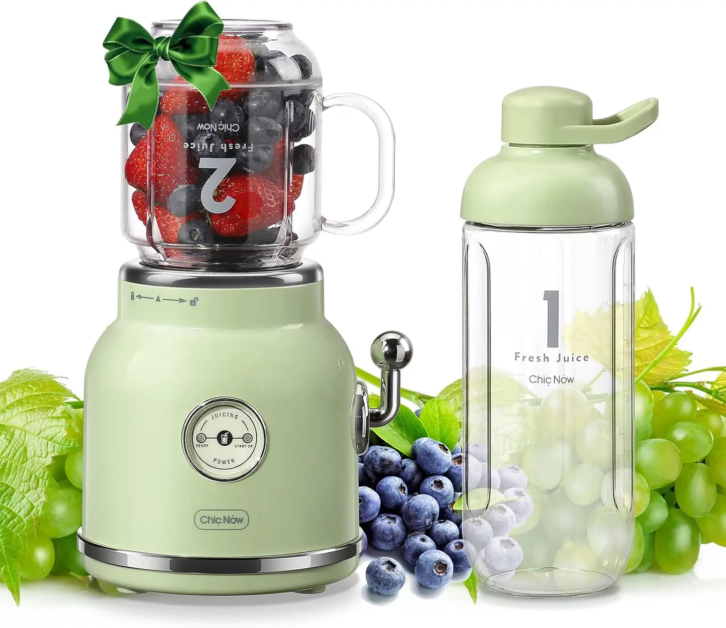 Retro Juice Blender & Mason Cup