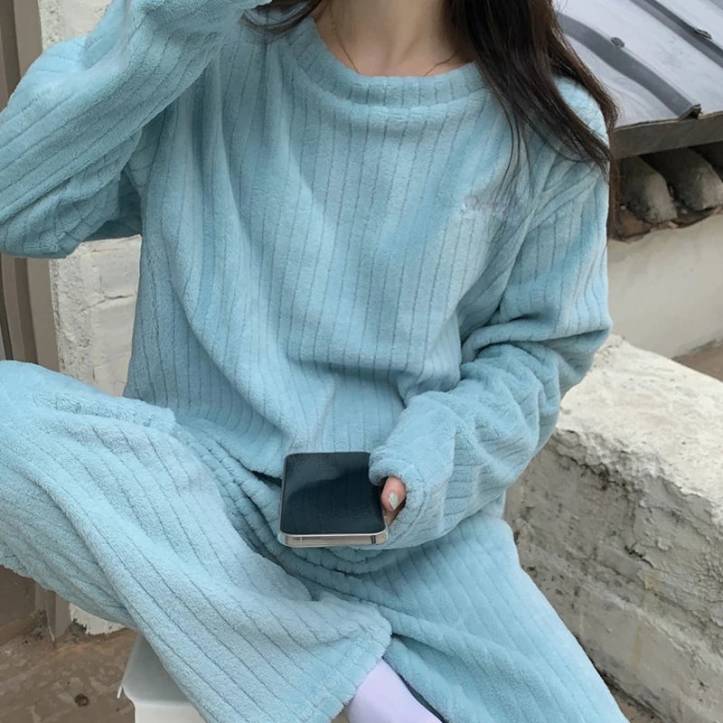 Ribbed Fleece Set