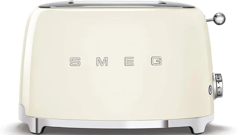 SMEG TSF01CRUS 50's Retro Style Toaster with Bamboo Tongs