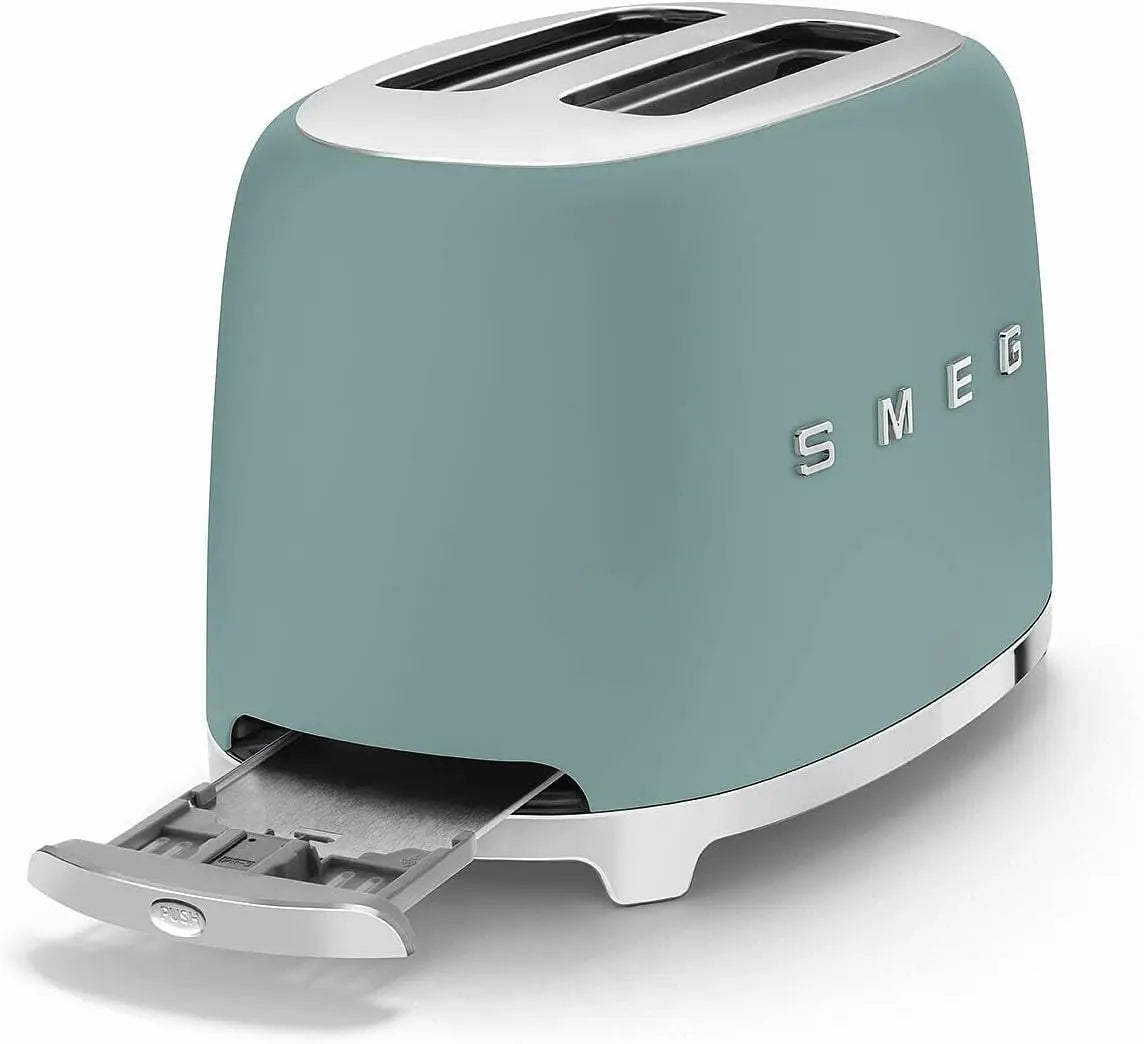 SMEG Toaster with Crumb Tray (Jade)