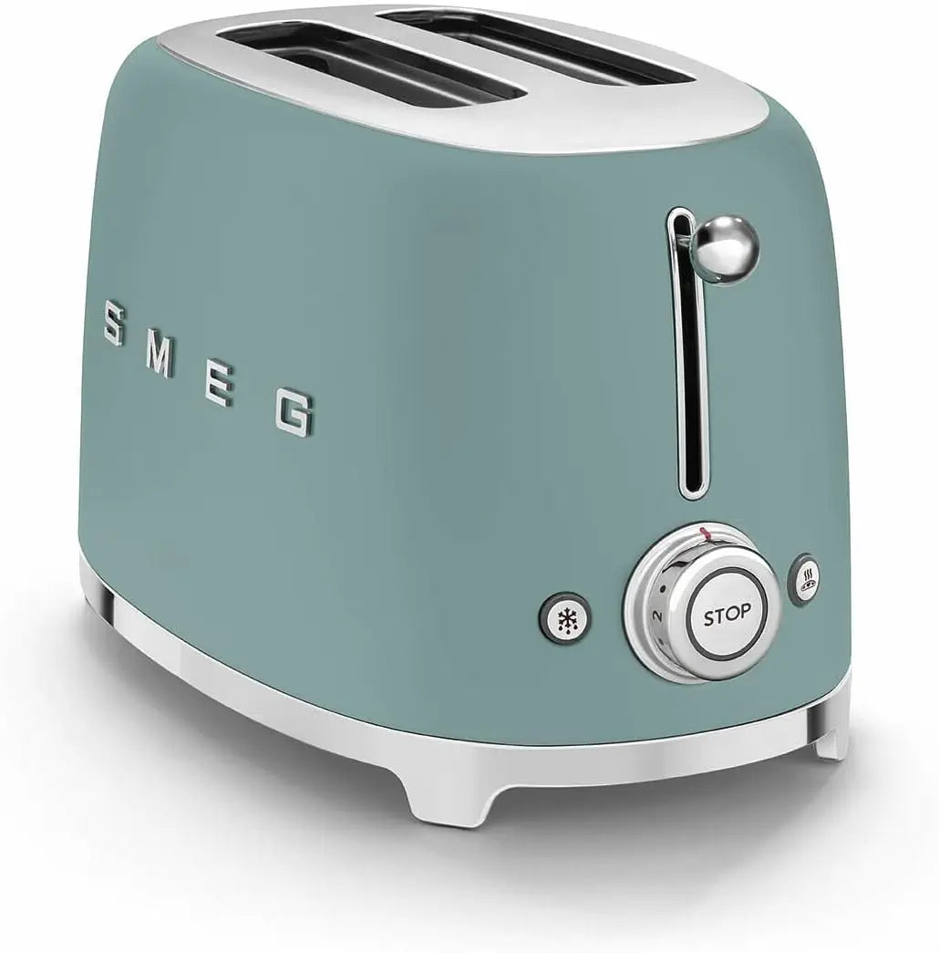 SMEG Toaster with Crumb Tray (Jade)