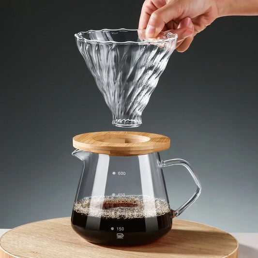 Carafe Coffee Glass with Filter